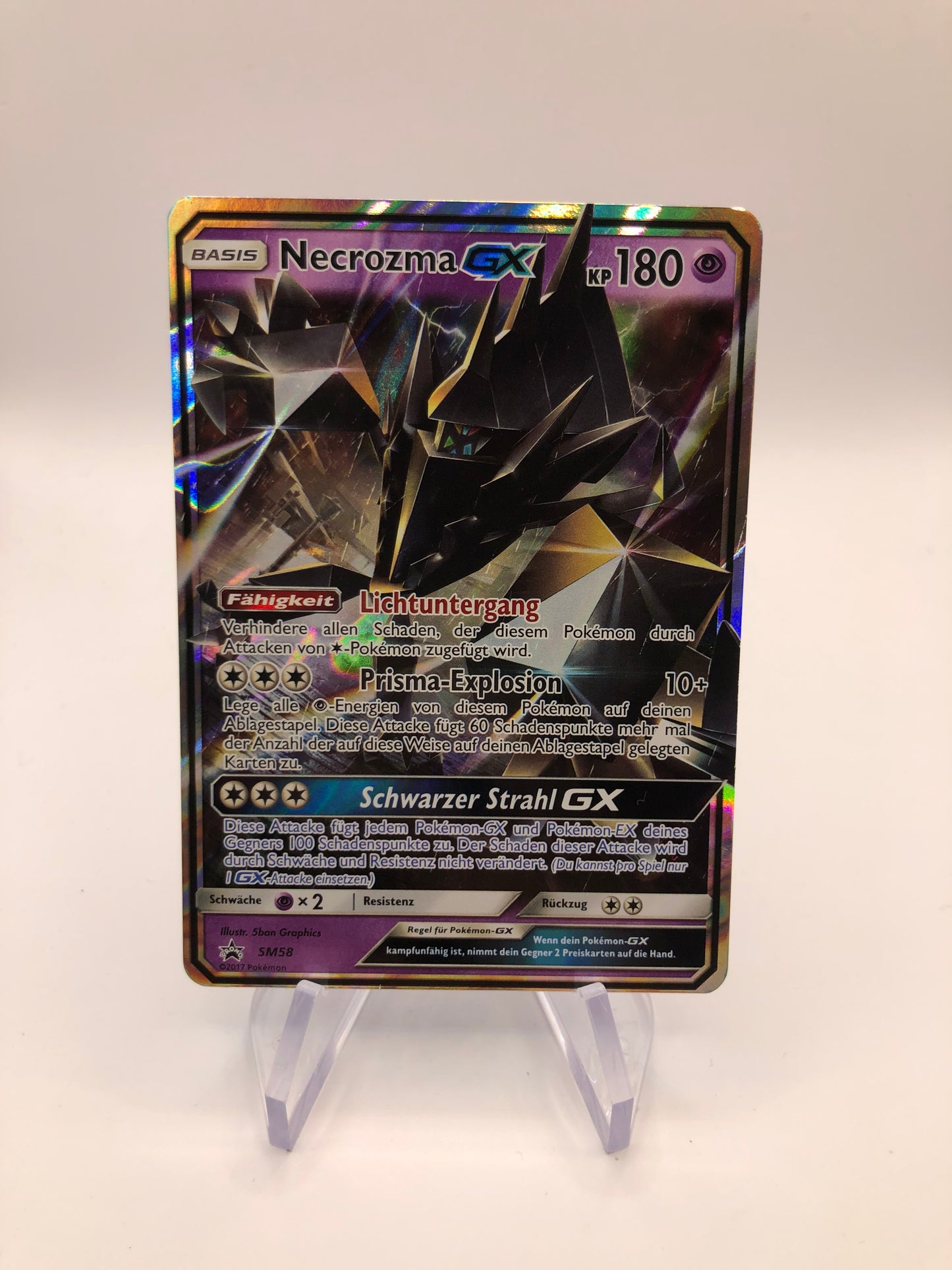 Pokemon Karte gX Promo Necrozma SM58 Deutsch