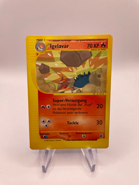 Pokemon Karte e-Series Igelavar 91/165 Deutsch