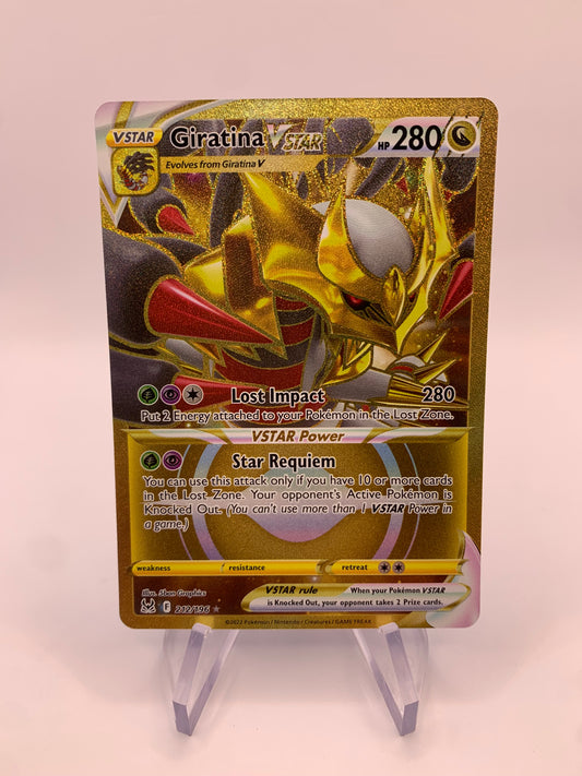 Pokemon Card Vstar Gold Giratina 212/196 German