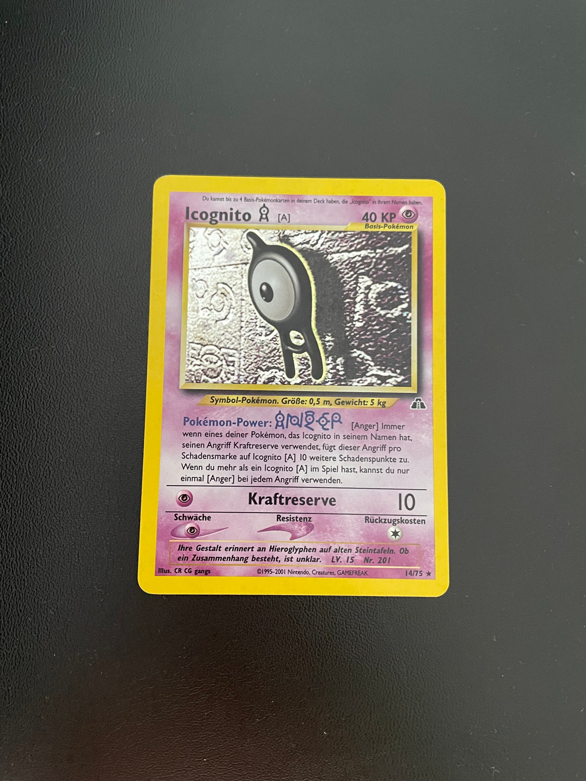 Pokemon Karte Holo Icognito 14/75 Deutsch