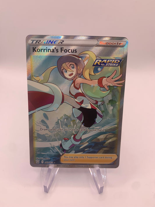 Pokemon Karte Trainer Korrinas Focus 160/163 Englisch