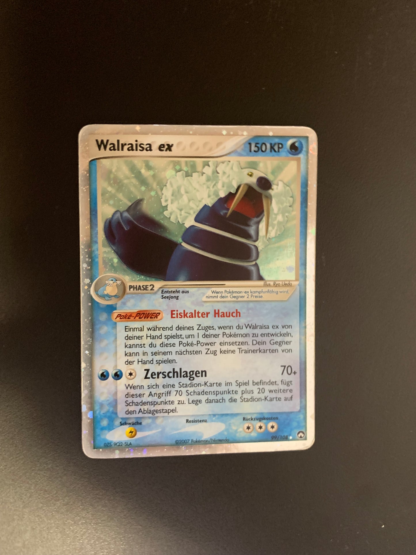 Pokemon Karte EX Wailraisa 99/108 Deutsch