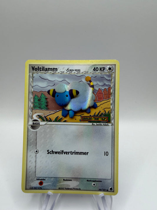 Pokemon Karte Stamp Delta Species Voltilamm 54/101 Deutsch