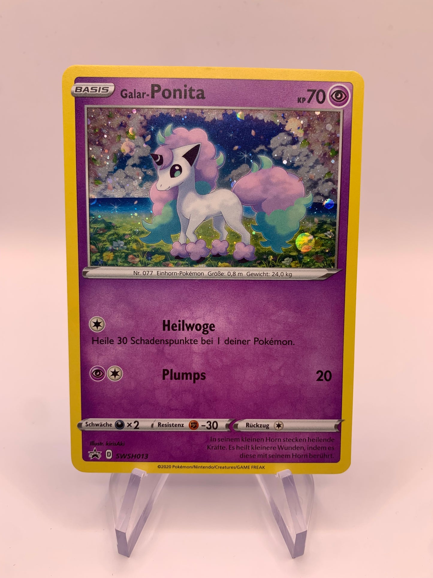 Pokemon Karte Promo Holo Galar-Ponita SWSH013 Deutsch