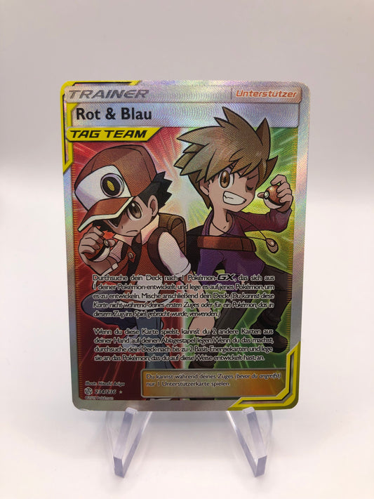 Pokemon Karte Trainer Rot & Blau 234/236 Deutsch