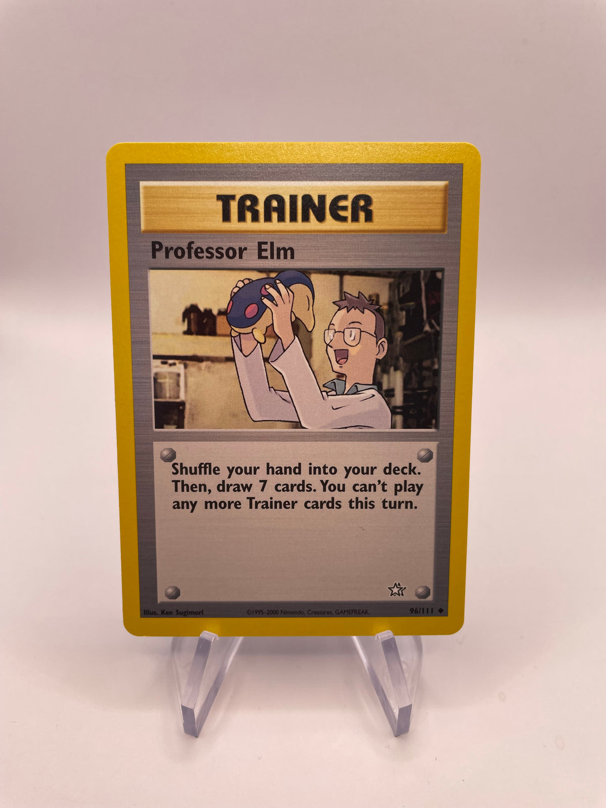 Pokemon Karte Professor Lind Neo Genesis 96/111 Englisch