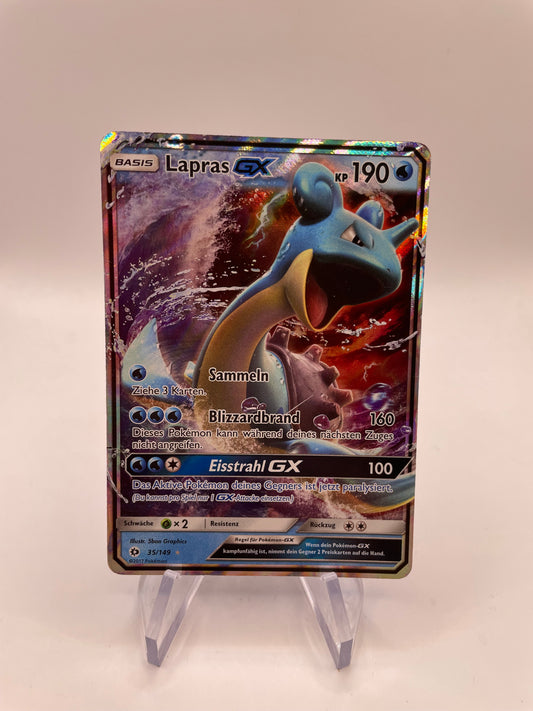 Pokemon Karte GX Lapras 35/149 Deutsch