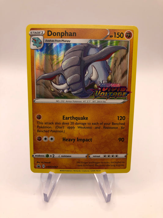 Pokemon Karte Stamp Pre Release Donphan SWSH67 Englisch