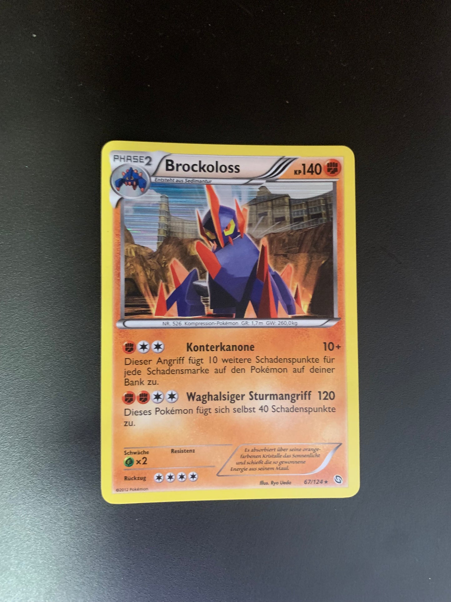 Pokemon Karten Holo Brockoloss 67/124 Deutsch