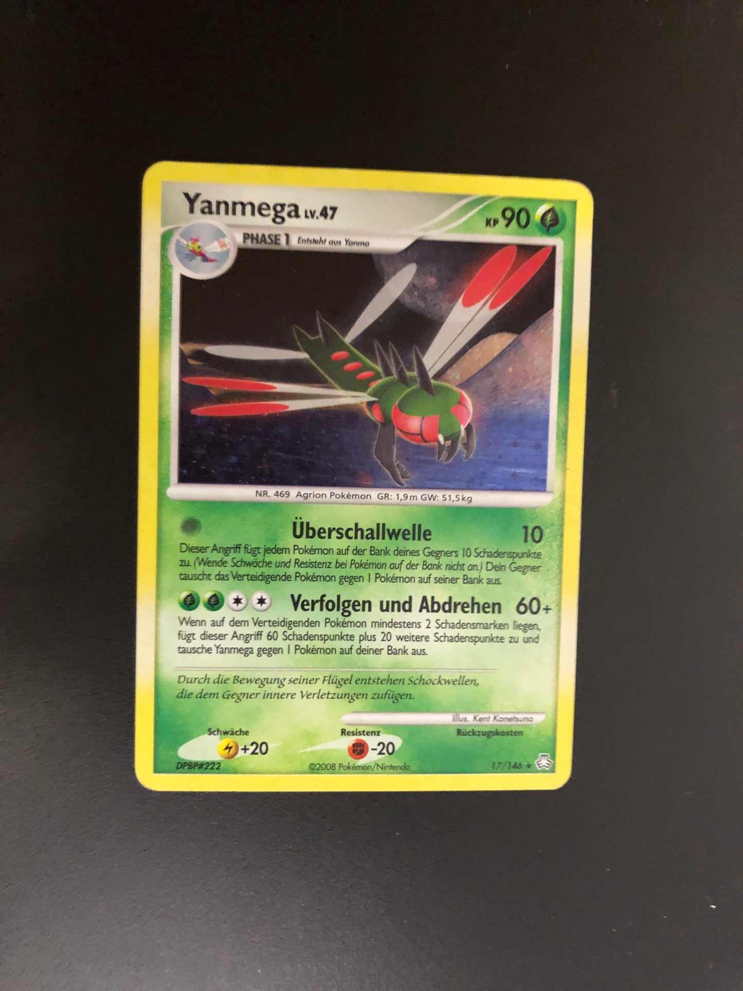 Pokemon Karte Holo Yanmega 17/146 Deutsch