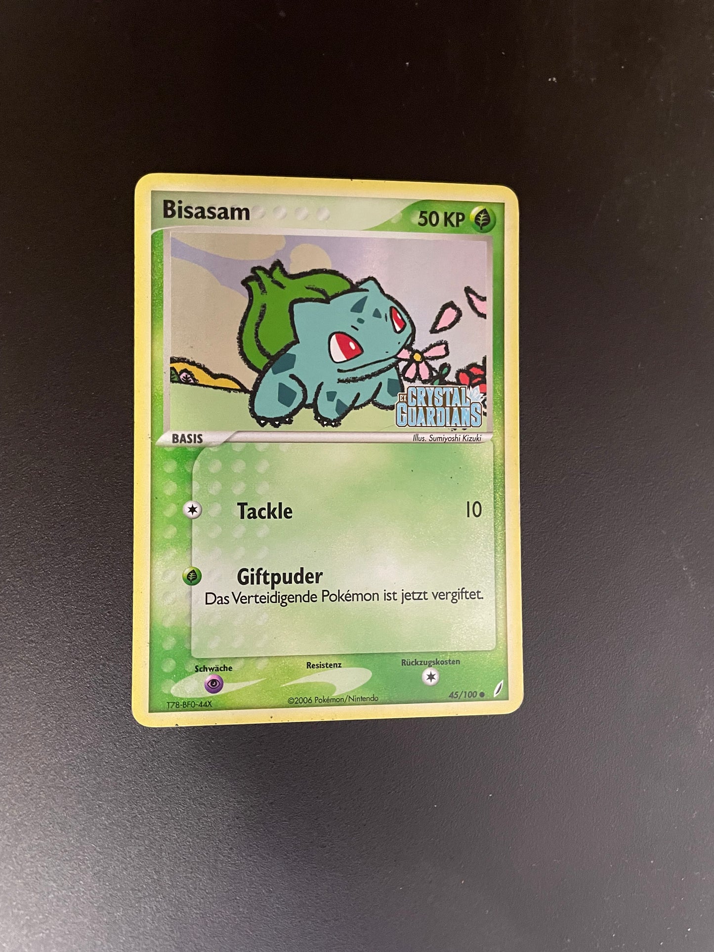 Pokemon Karte Holo Bisasam 45/100 Deutsch