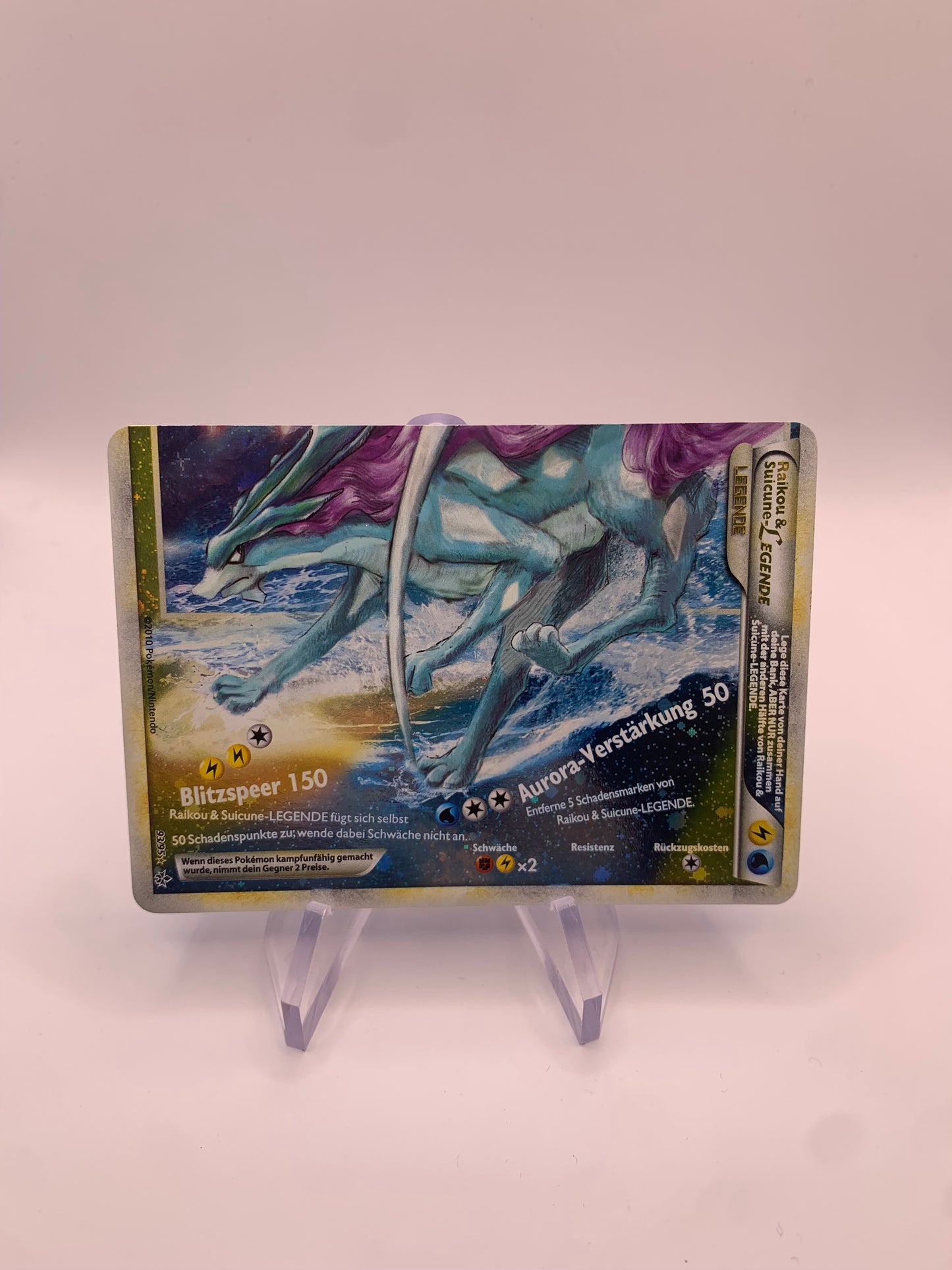 Pokemon Karte Legende Raikou&Suicune 93/95 Deutsch