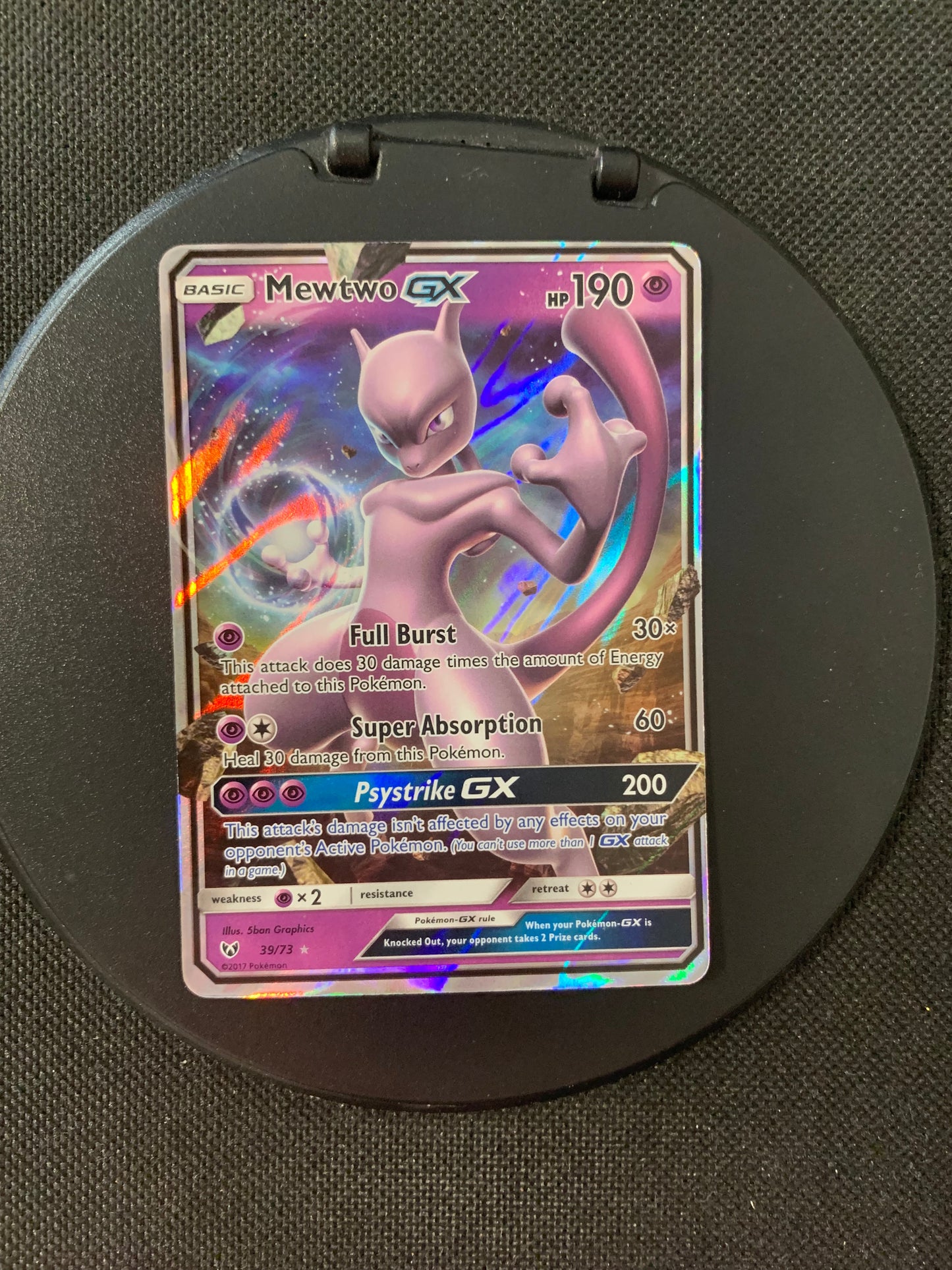 Pokémon Karte GX Mewtwo 39/73 englisch