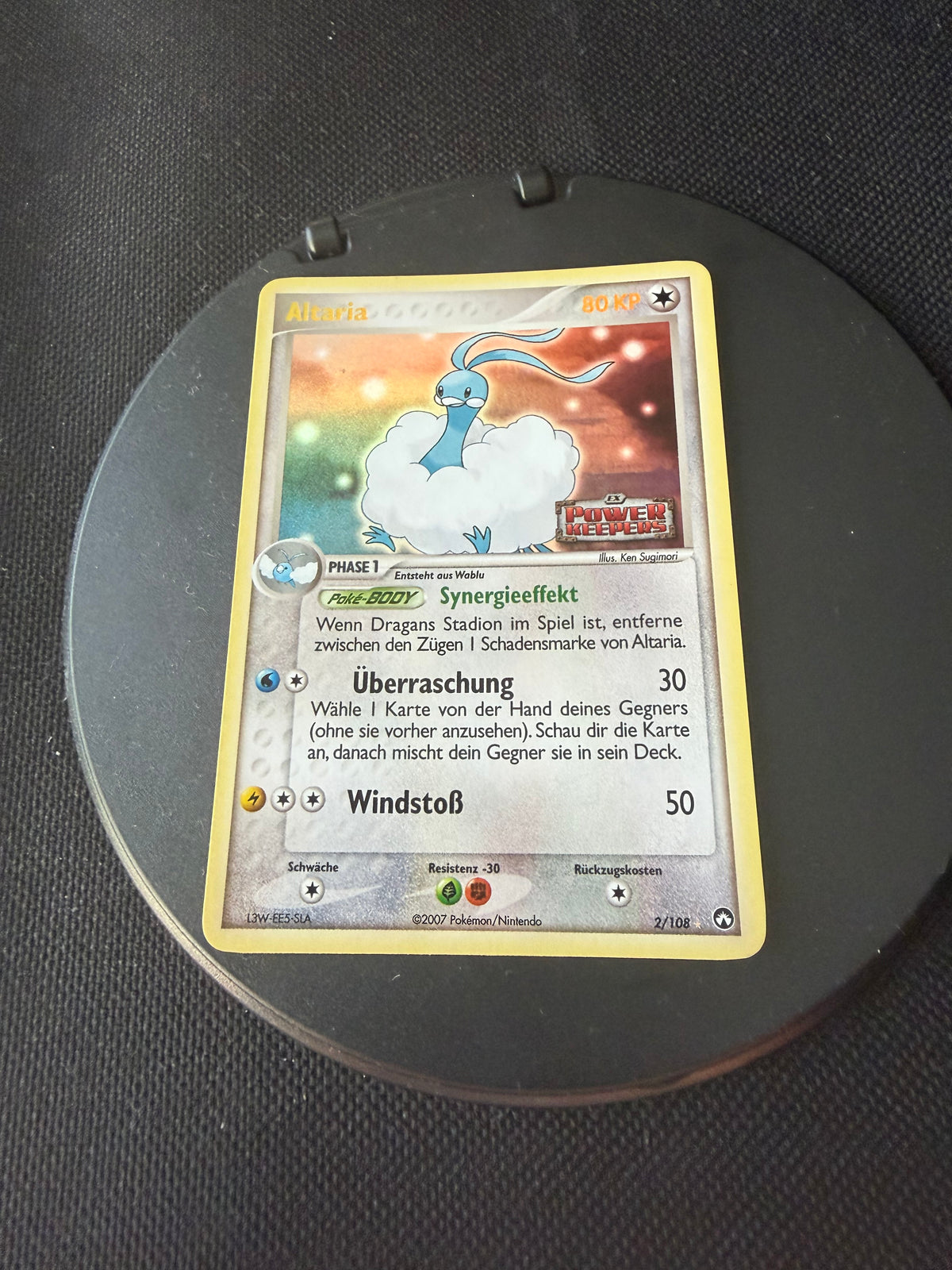 Pokemon Karte Stamp Altaria 2/108 Deutsch