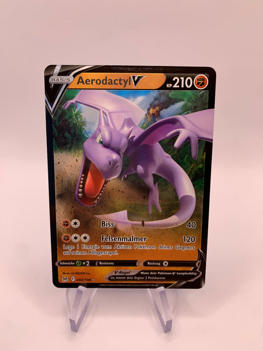 Pokemon Karte V Aerodactyl 92/196 Deutsch