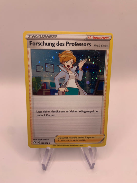 Pokemon Karte Trainer Holo Forschung des Professors 60/72 Deutsch