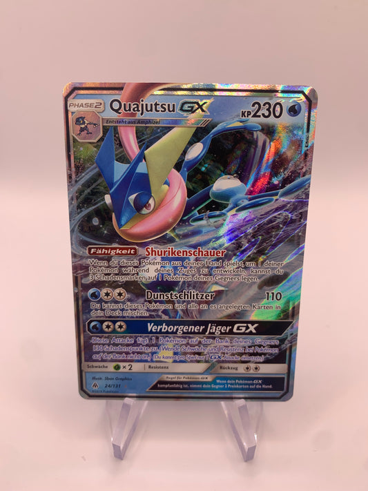 Pokemon Karte Gx Quajutsu 24/131 Deutsch