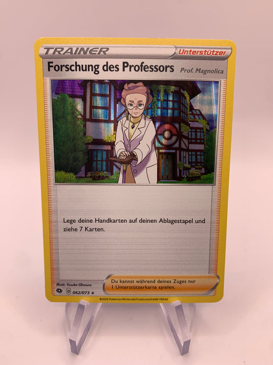 Pokémon Card Holo Trainer Research of the Professor 62/73 German