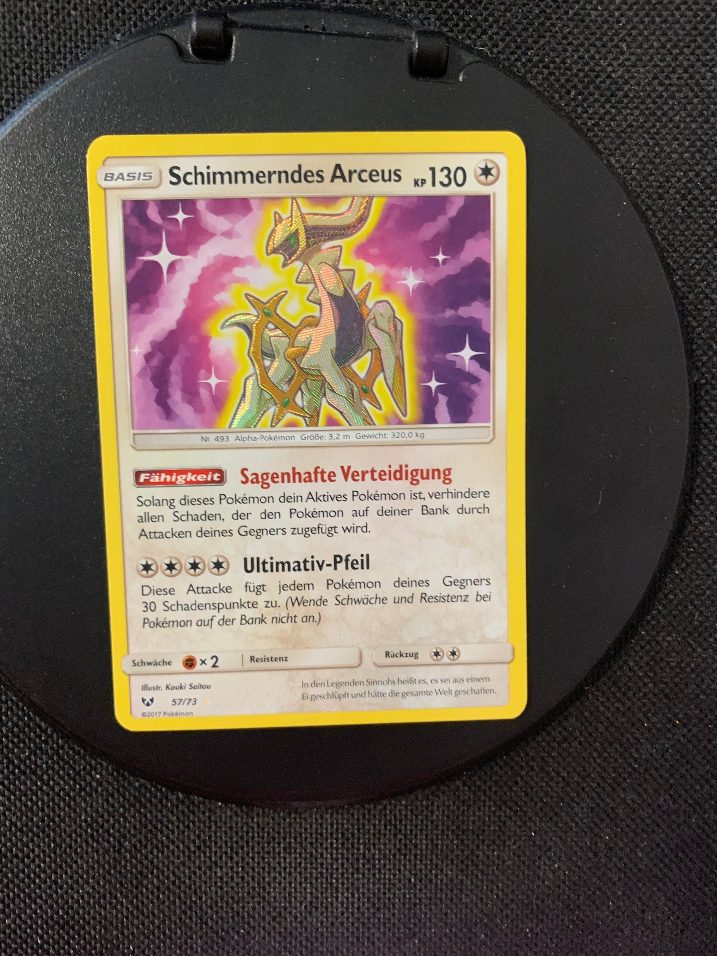 Pokemon Karten Shiny Schimmerndes Arceus 57/73 Deutsch