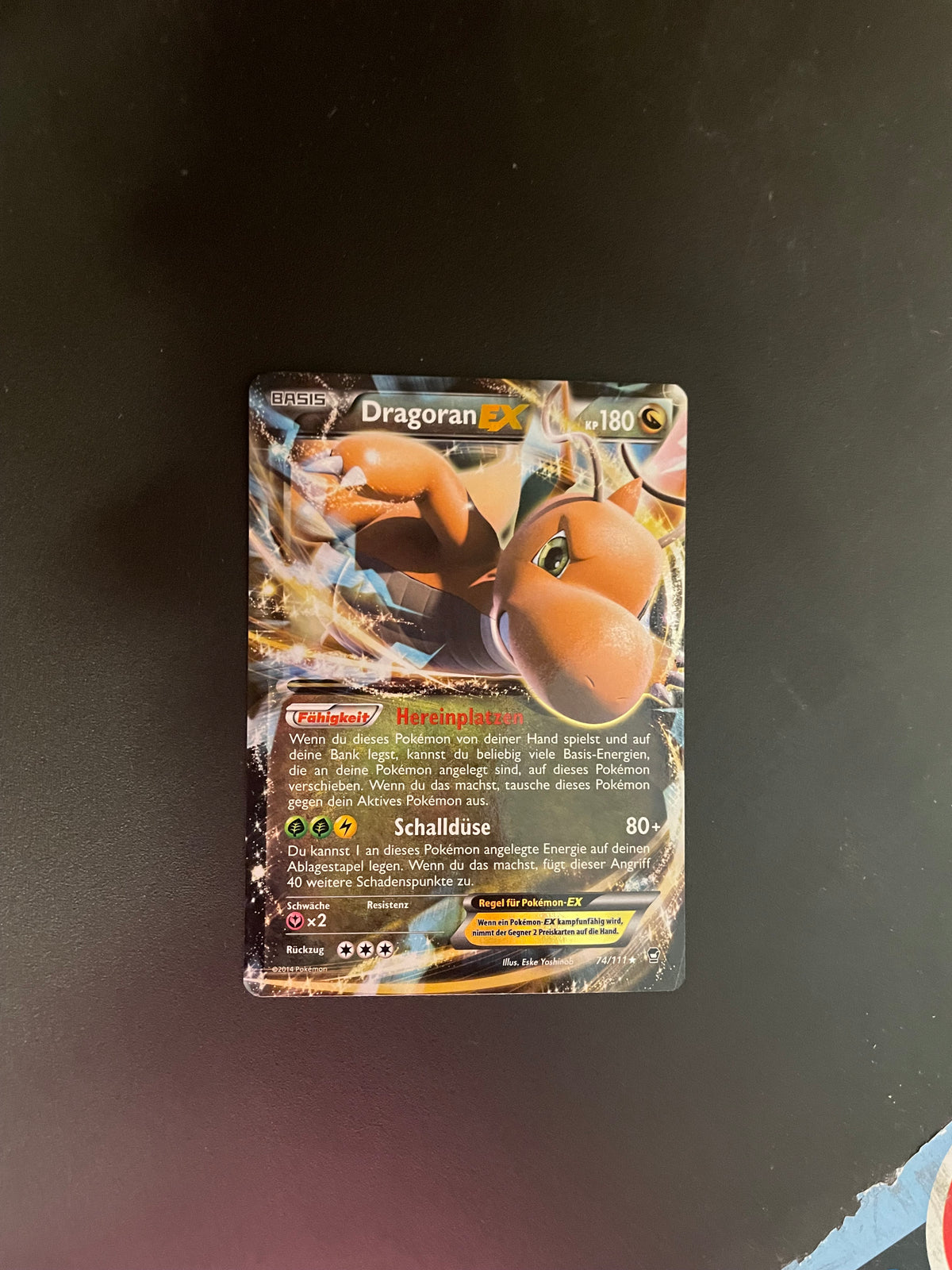 Pokemon Karte EX Dragoran 74/111 Deutsch