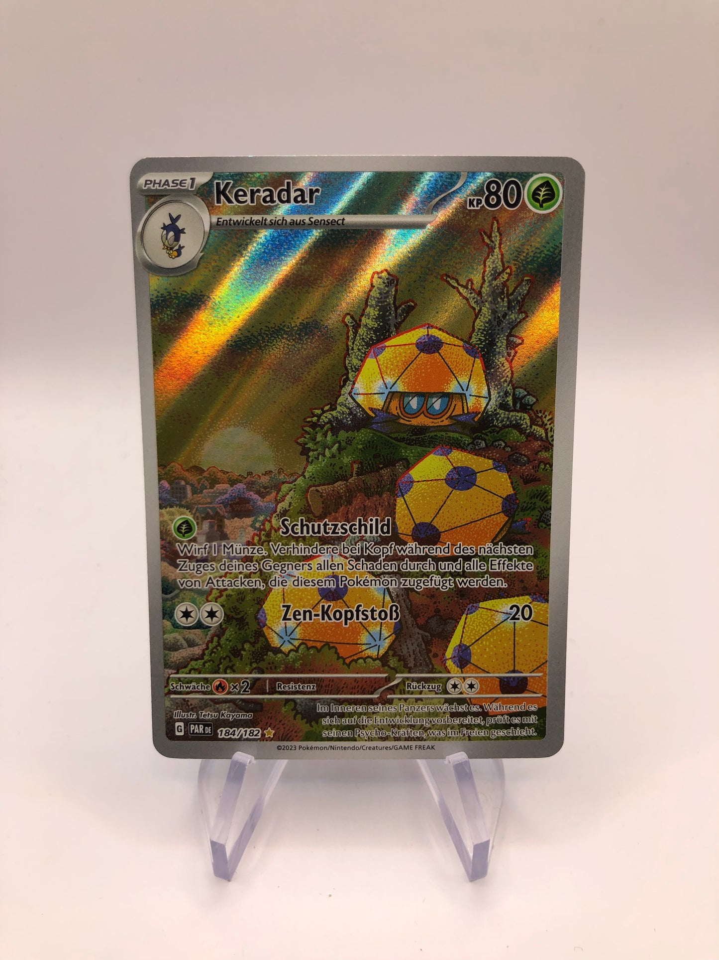 Pokemon Karte Art-Rare Keradar 184/182 Deutsch