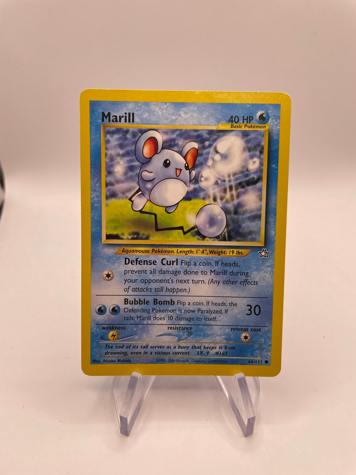 Pokemon Karte Neo Genesis Marill 66/111 Englisch