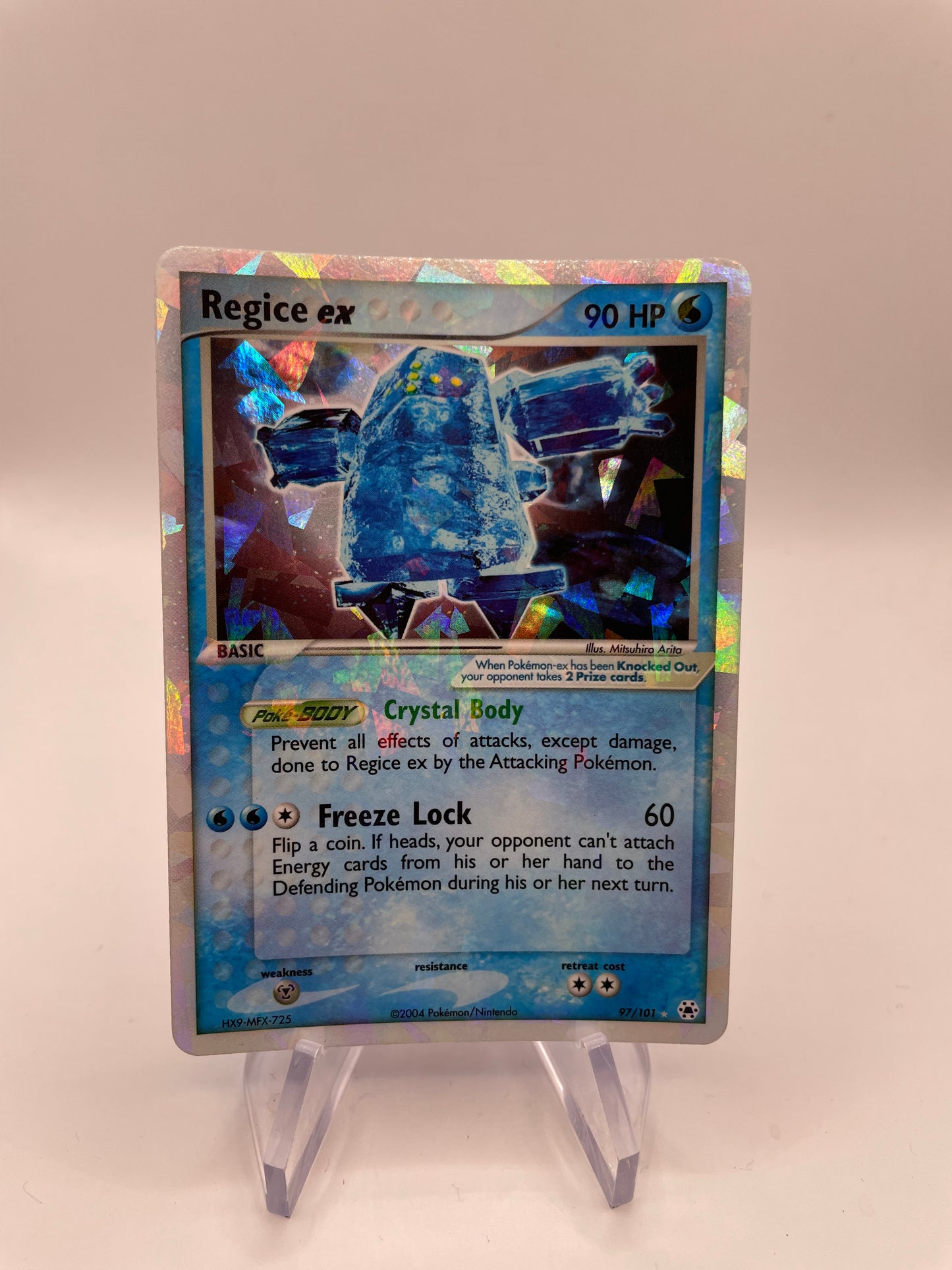 Pokémon Karte Holo Regice ex 97/101 Englisch