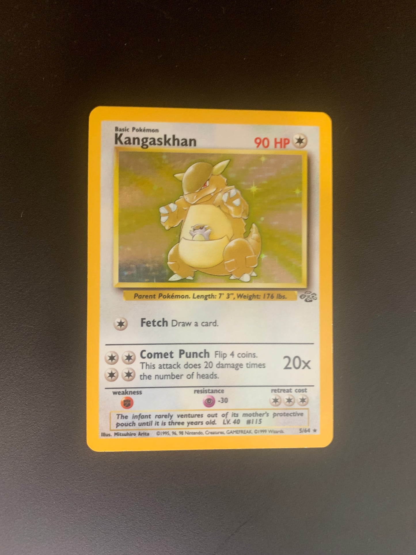 Pokemon Karte Holo Kangama 5/64 Englisch