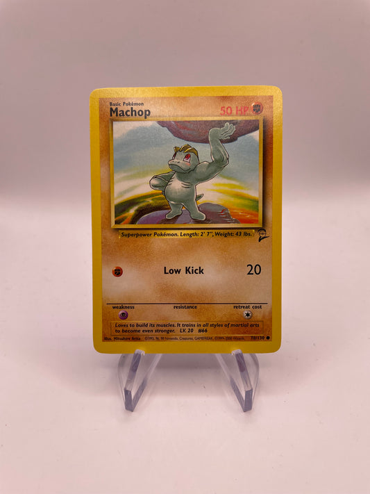 Pokemon Karte Base Set 2 Machop 78/130 Englisch