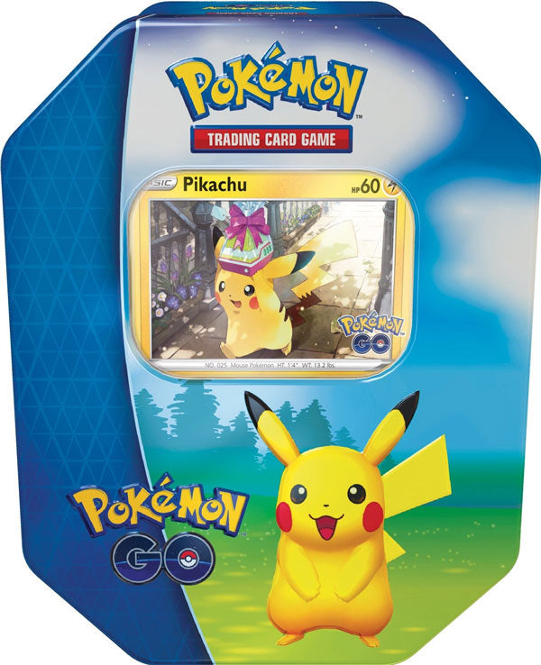 Pokemon Karte Go Tin Box Relaxo/Pikachu/Heiteira Englisch