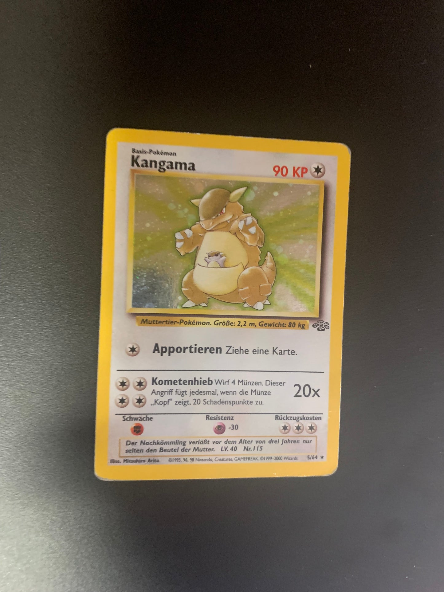 Pokemon Karte Holo Kangama 5/64 Deutsch