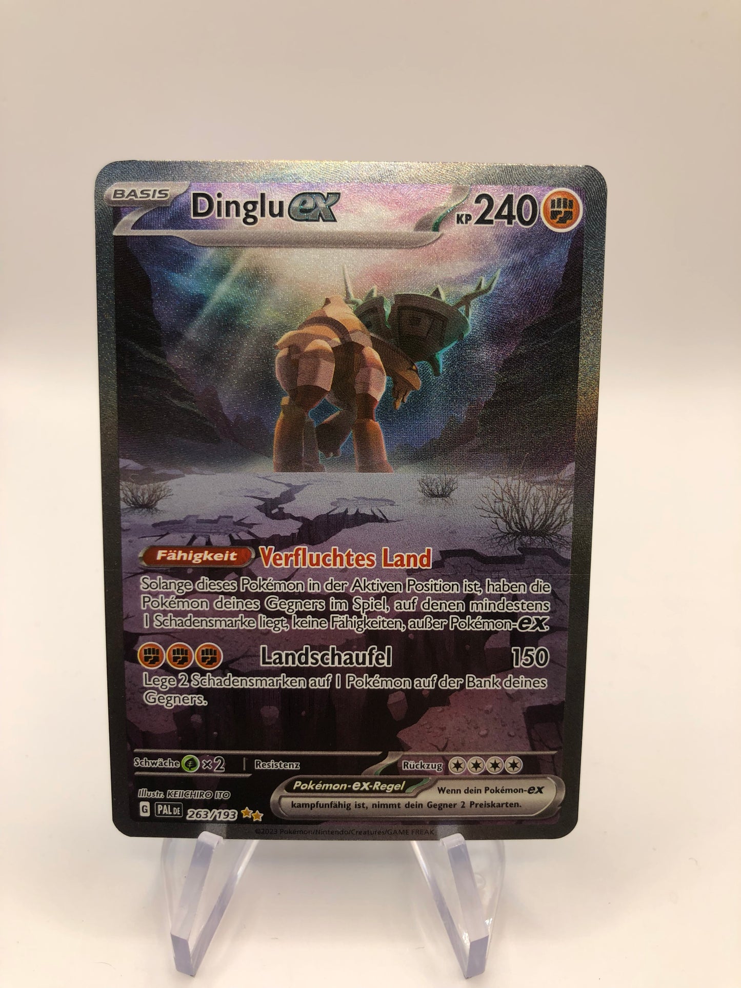 Pokemon Karte Ex Dinglu 263/193 Deutsch