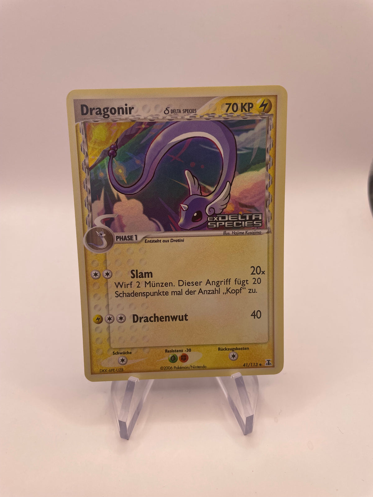 Pokemon Karte Stamp Dragonir 41/113 Deutsch