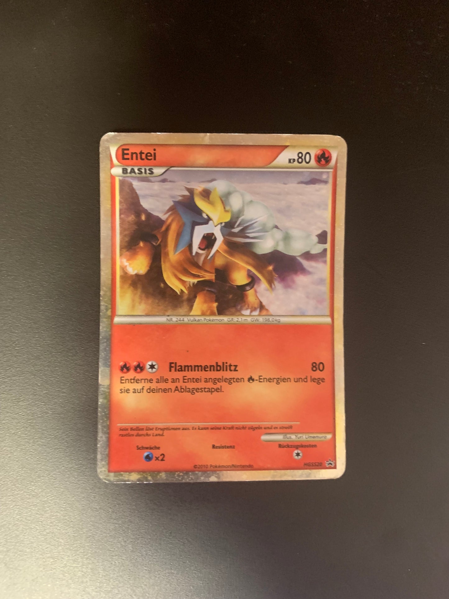 Pokemon Karte Promo Prime Entei HGSS20 Deutsch