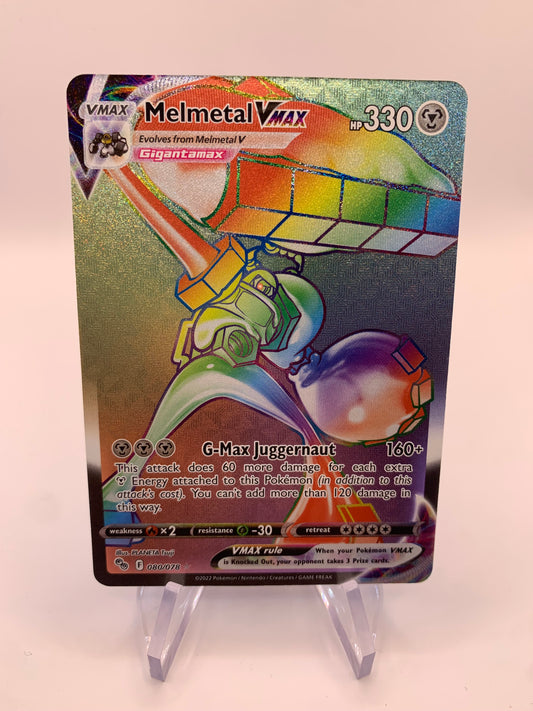 Pokemon Karte Vmax Rainbow Melmetal 80/78 Englisch