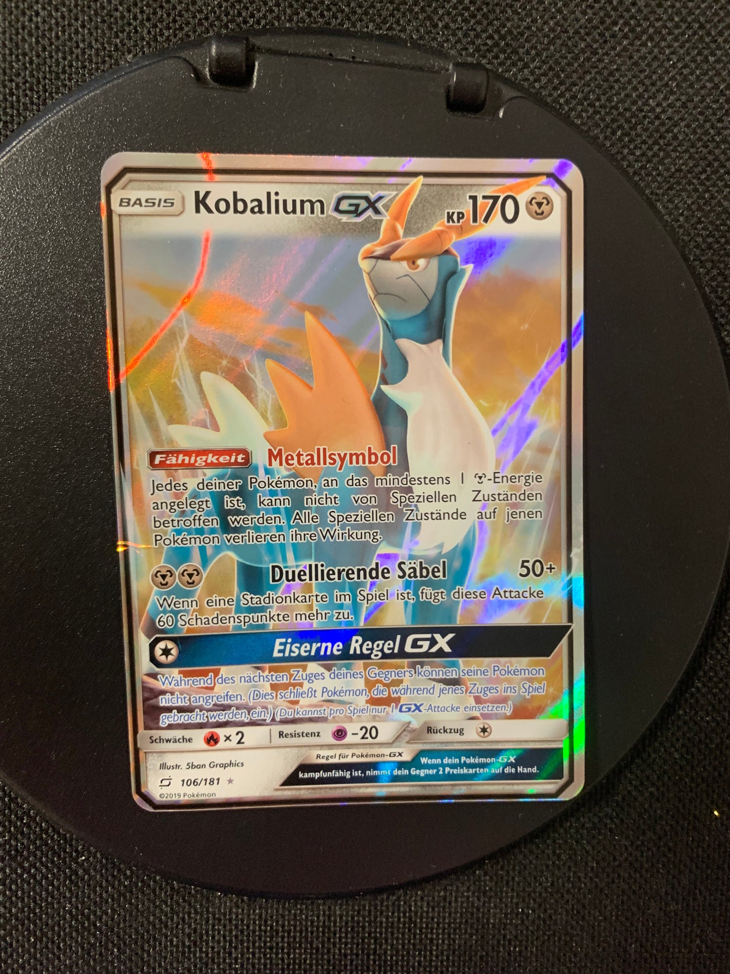 Pokémon Karte GX Kobalium 106/181 deutsch