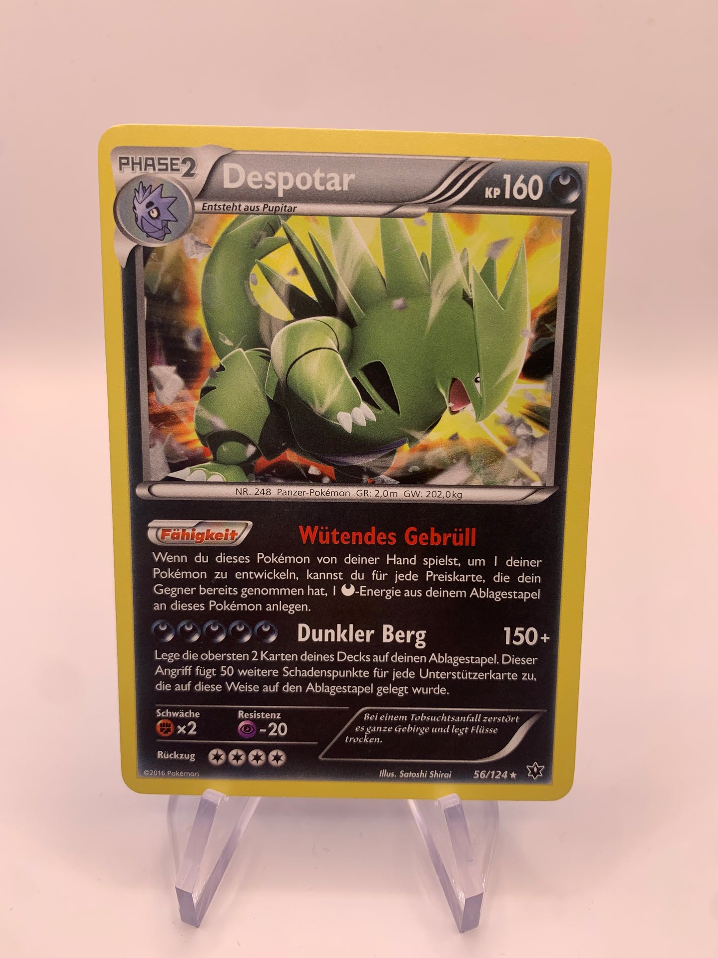 Pokemon Karte Holo Despotar  56/124 Deutsch