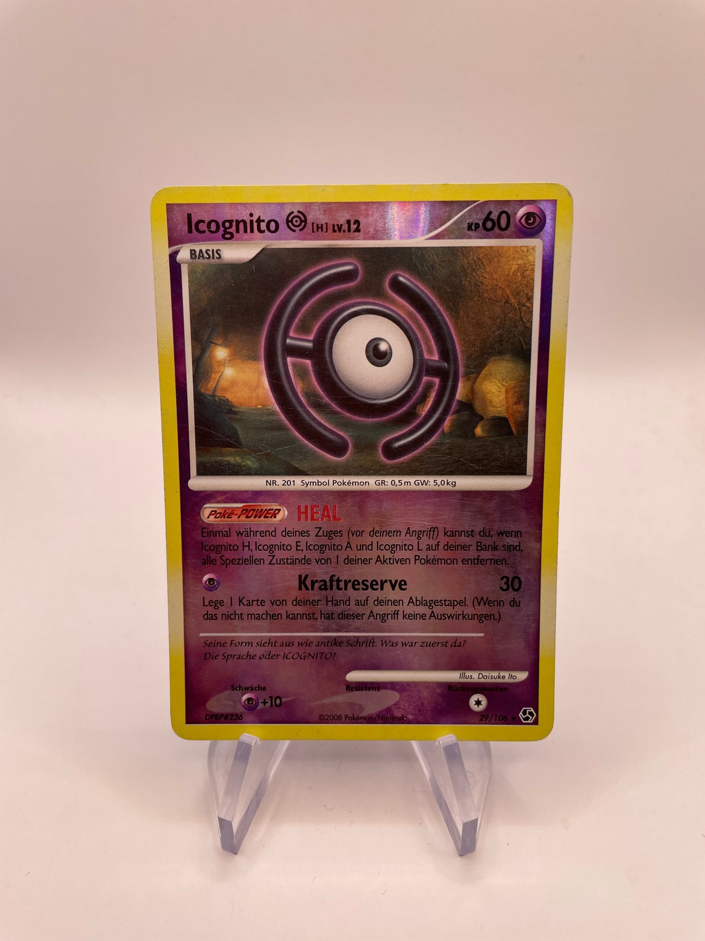 Pokémon Karte Reverse Icognito 29/106 Deutsch