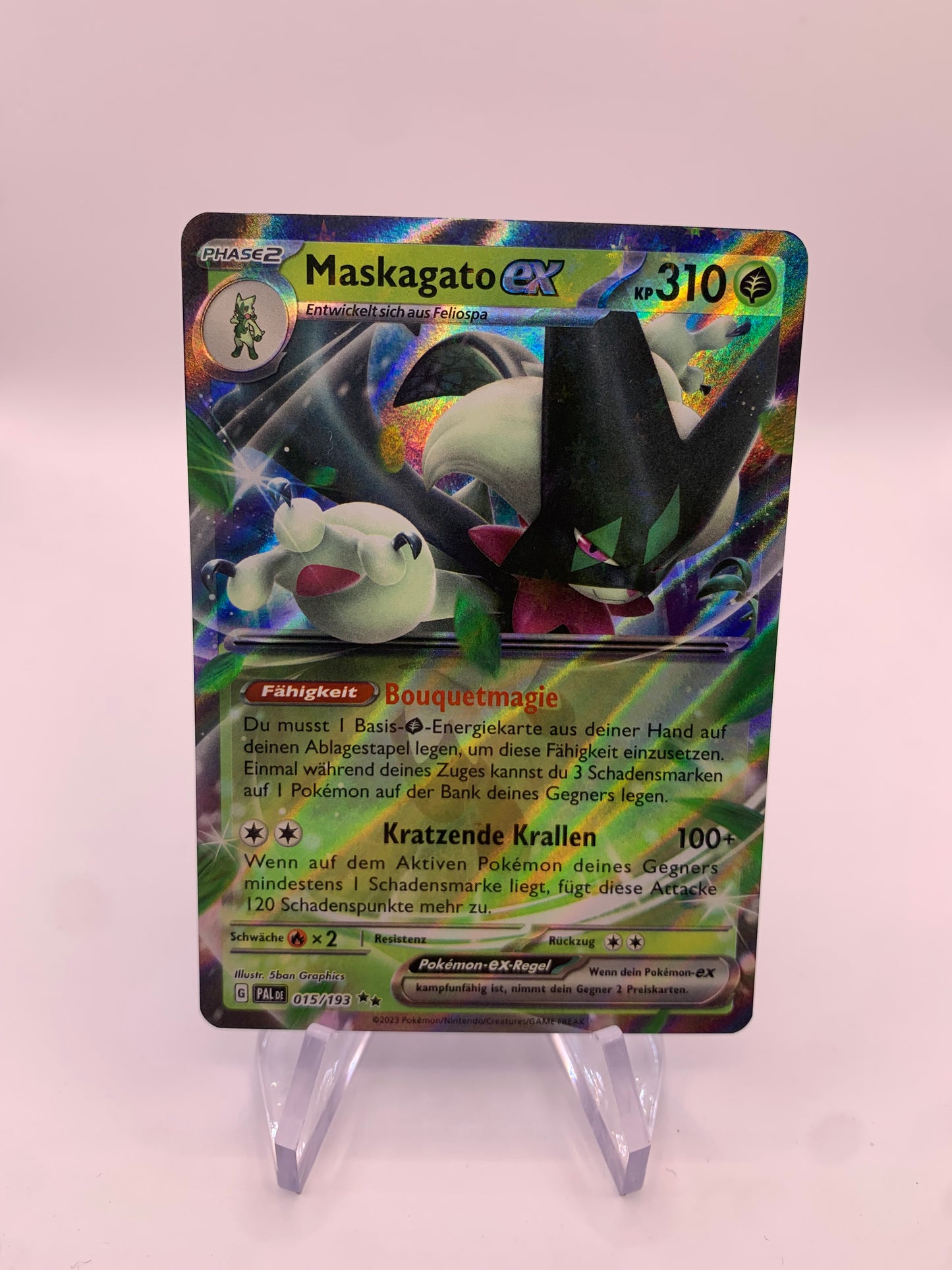 Pokemon Karte Ex Maskagato 15/193 Deutsch