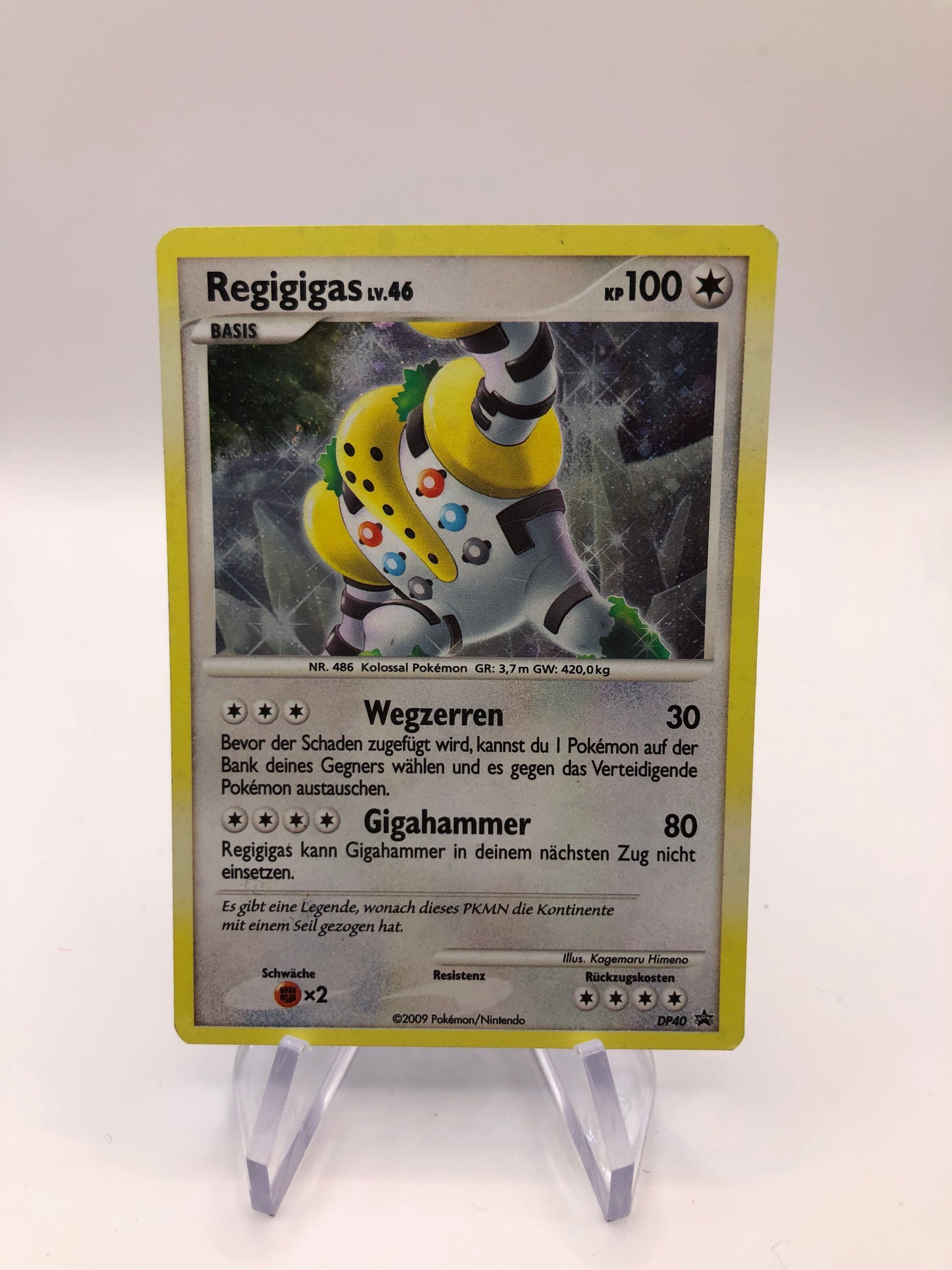 Pokemon Karte Holo Regigigas DP40 Deutsch