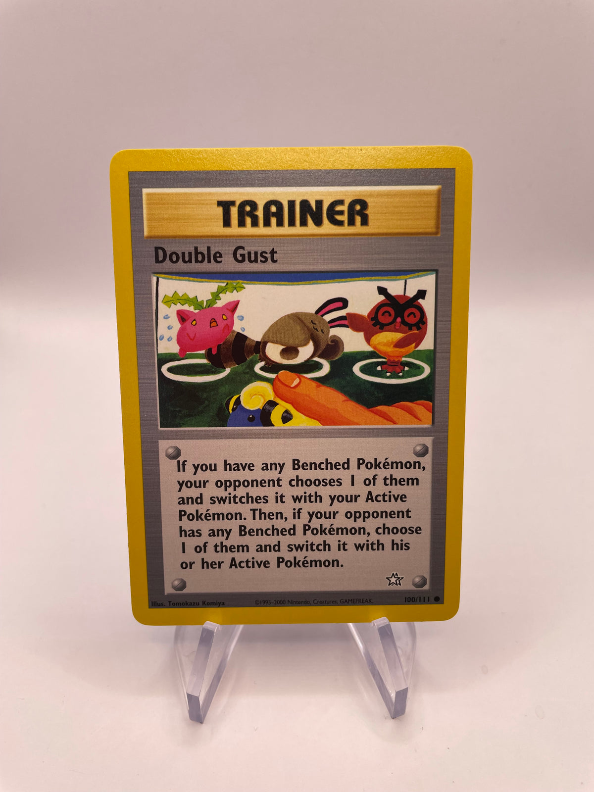 Pokemon Karte Doppelter Windstoß Neo Genesis 100/111 Englisch