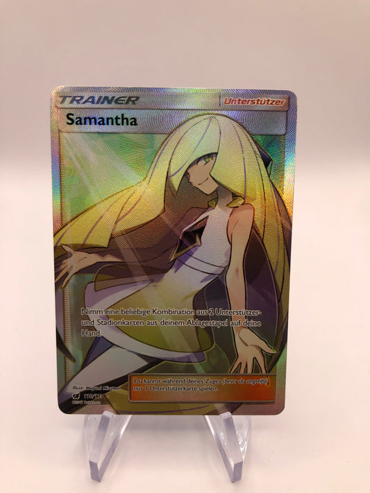 Pokemon Karte Trainer Samantha 110/111 Deutsch