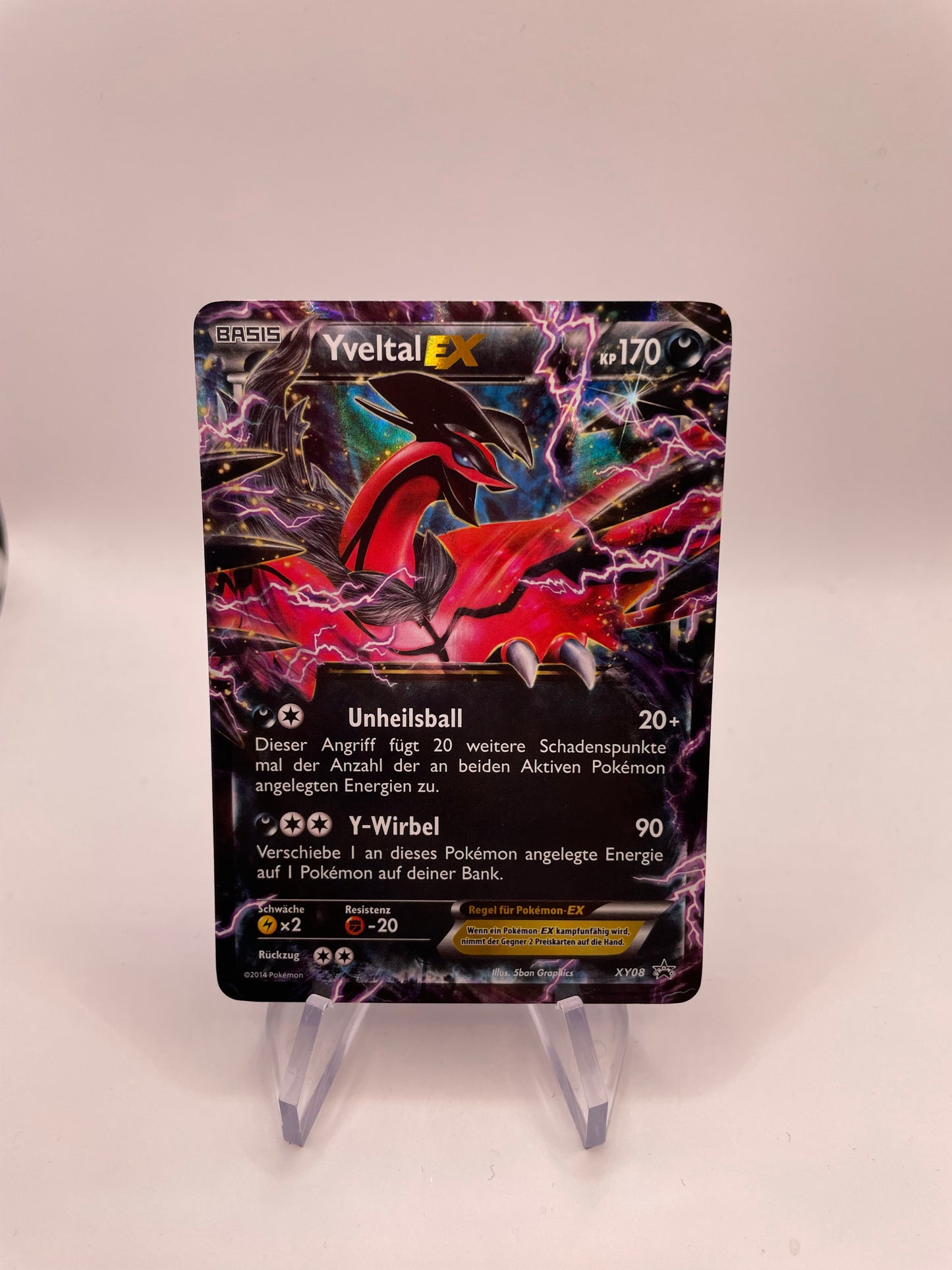 Pokemon Karte EX Promo Yveltal XY08 Deutsch