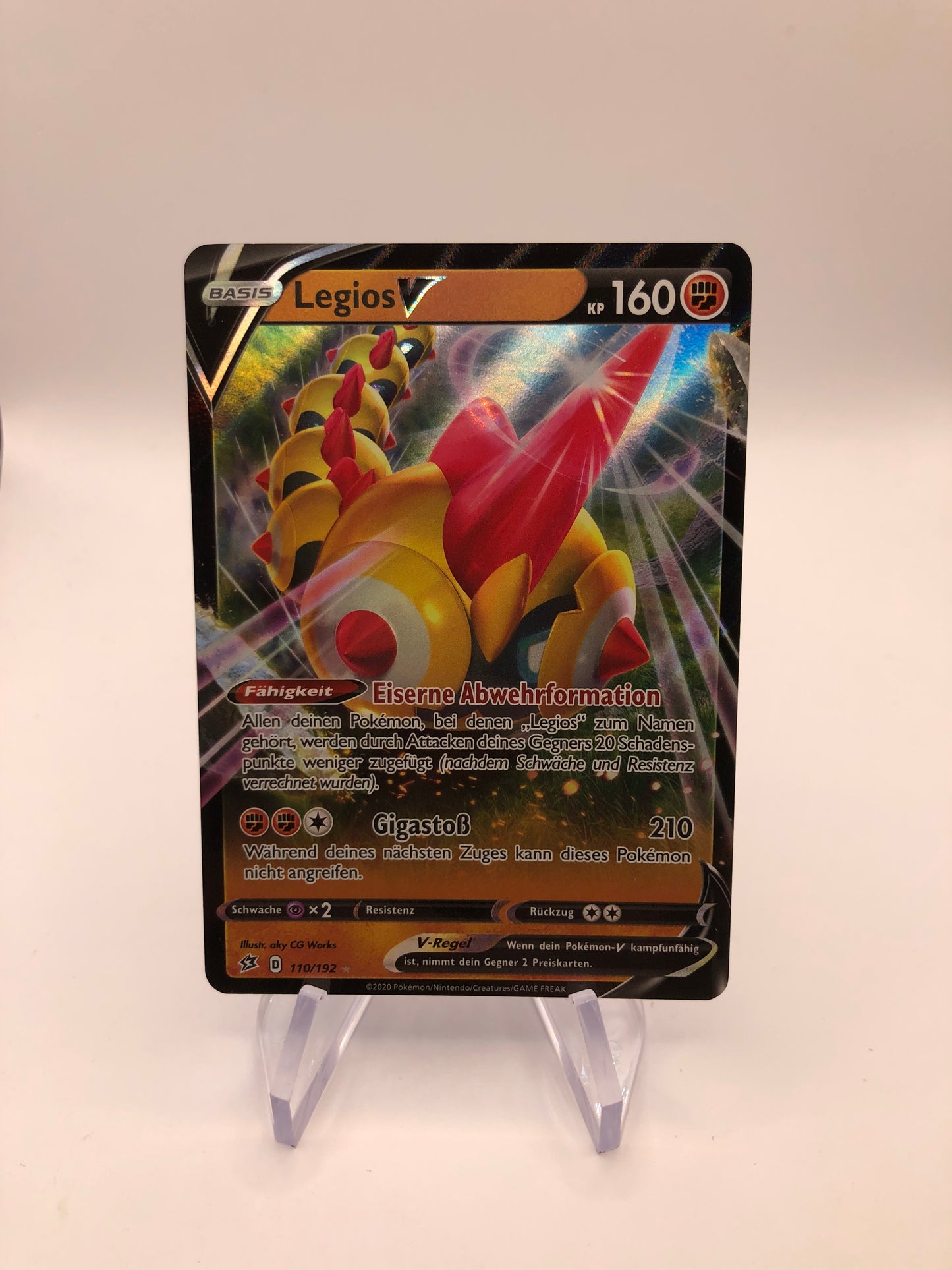 Pokemon Karte V Legios 110/192 Deutsch