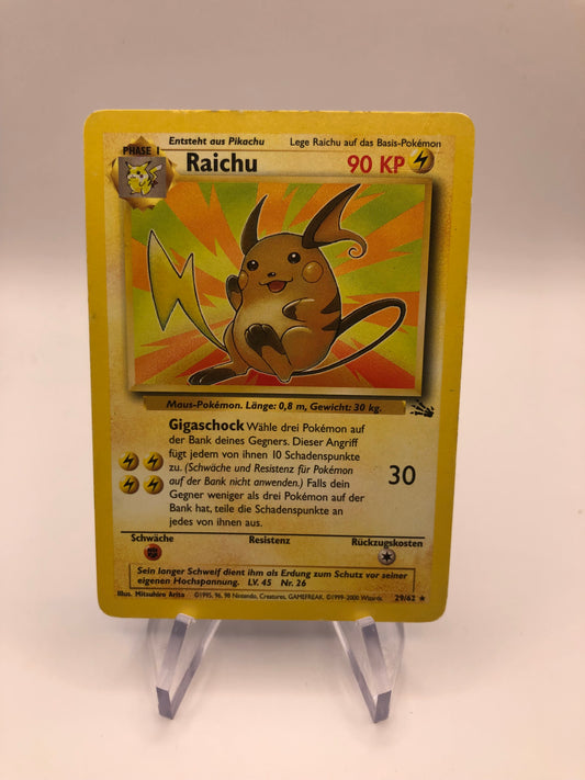 Pokemon Karte Fossil Raichu 29/62 Deutsch