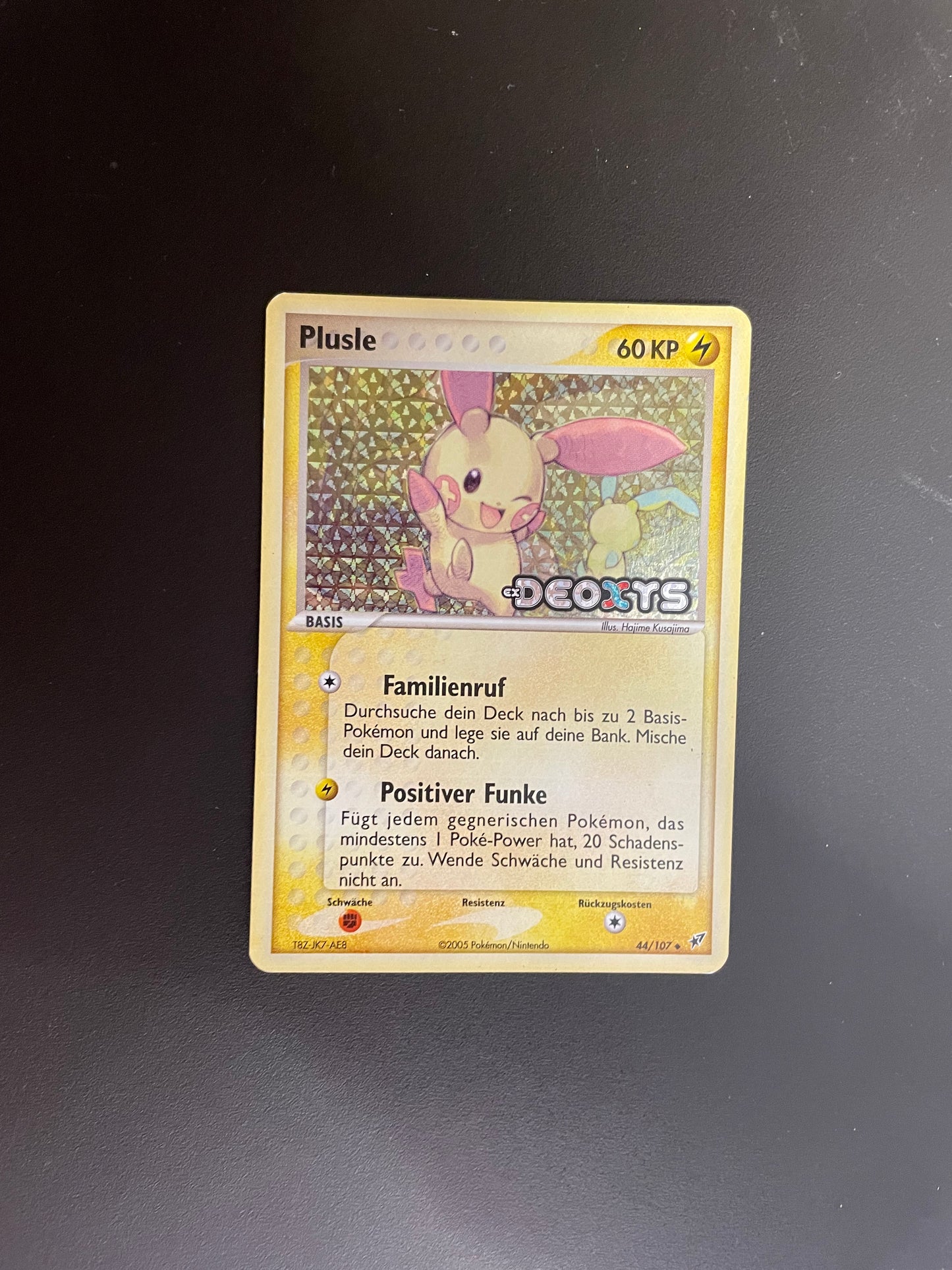 Pokemon Karte Holo Plusle 44/107 Deutsch