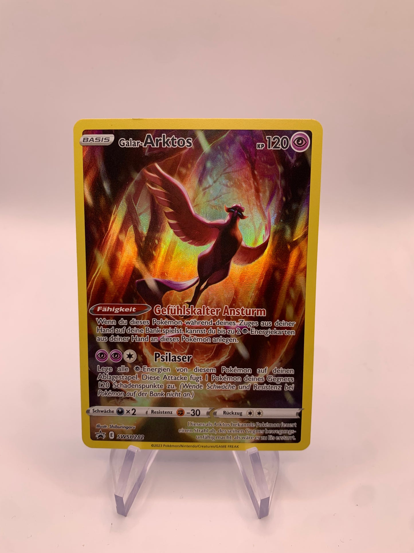 Pokemon Karte Art-Rare Promo Arktos SWSH282 Deutsch