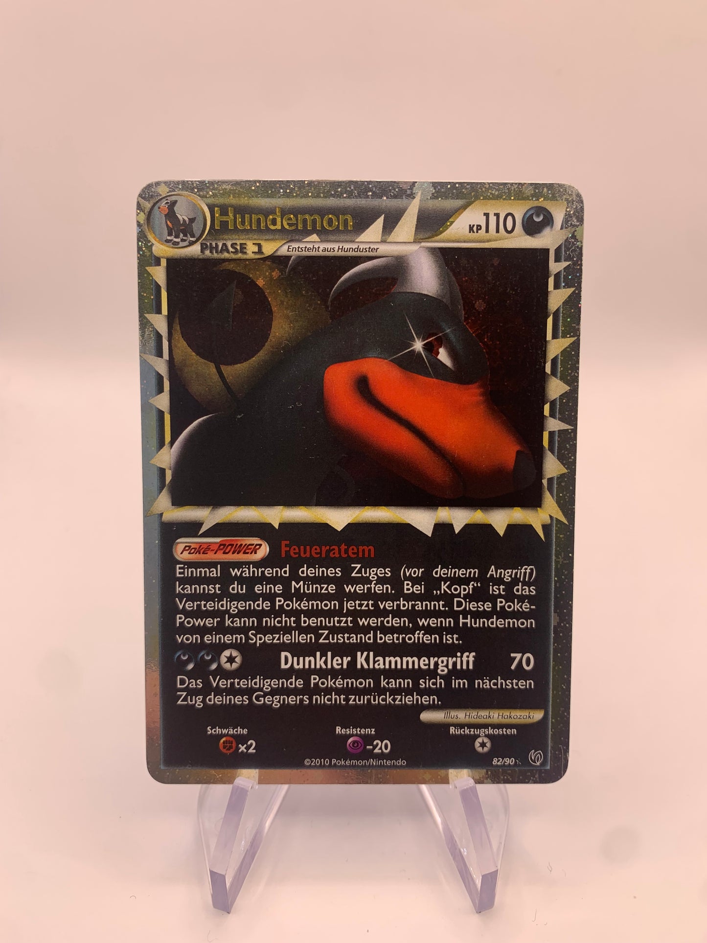 Pokemon Karte Prime Hundemon 82/90 Deutsch