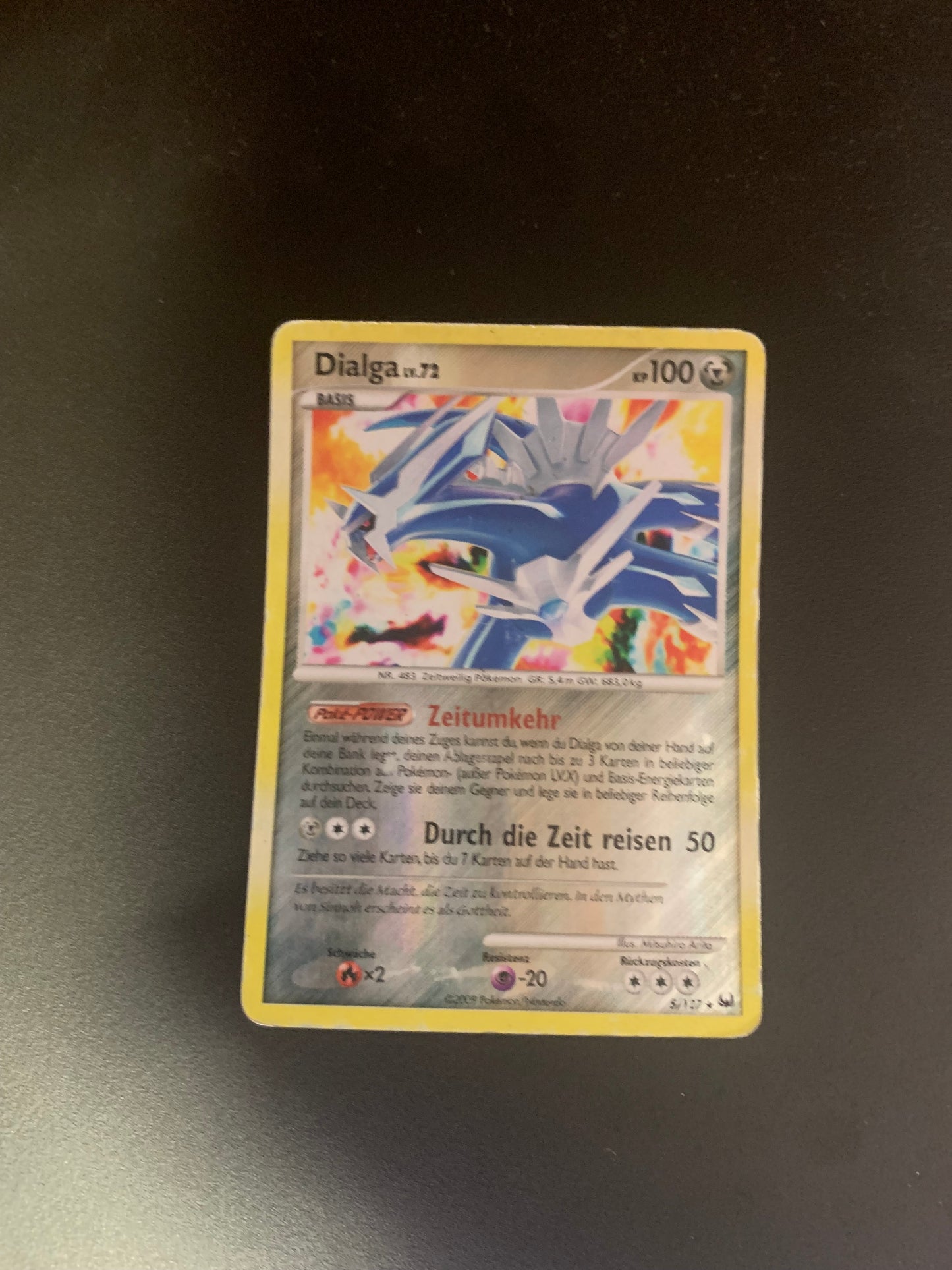 Pokemon Karte Revers Dialga S/127 Deutsch