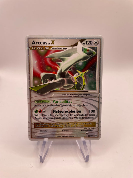 Pokemon Karte Lv.X Arceus 95/99 Deutsch